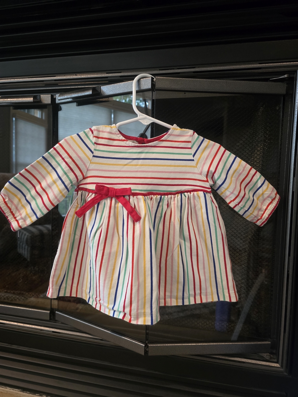 Hanna Andersson Baby Striped Cotton Dress Size 60 Size 3 To 6 Month